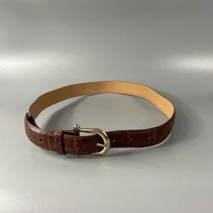 Lejon Excussively for Bloomingtdale's Brown Leather Dress Belt, Size L